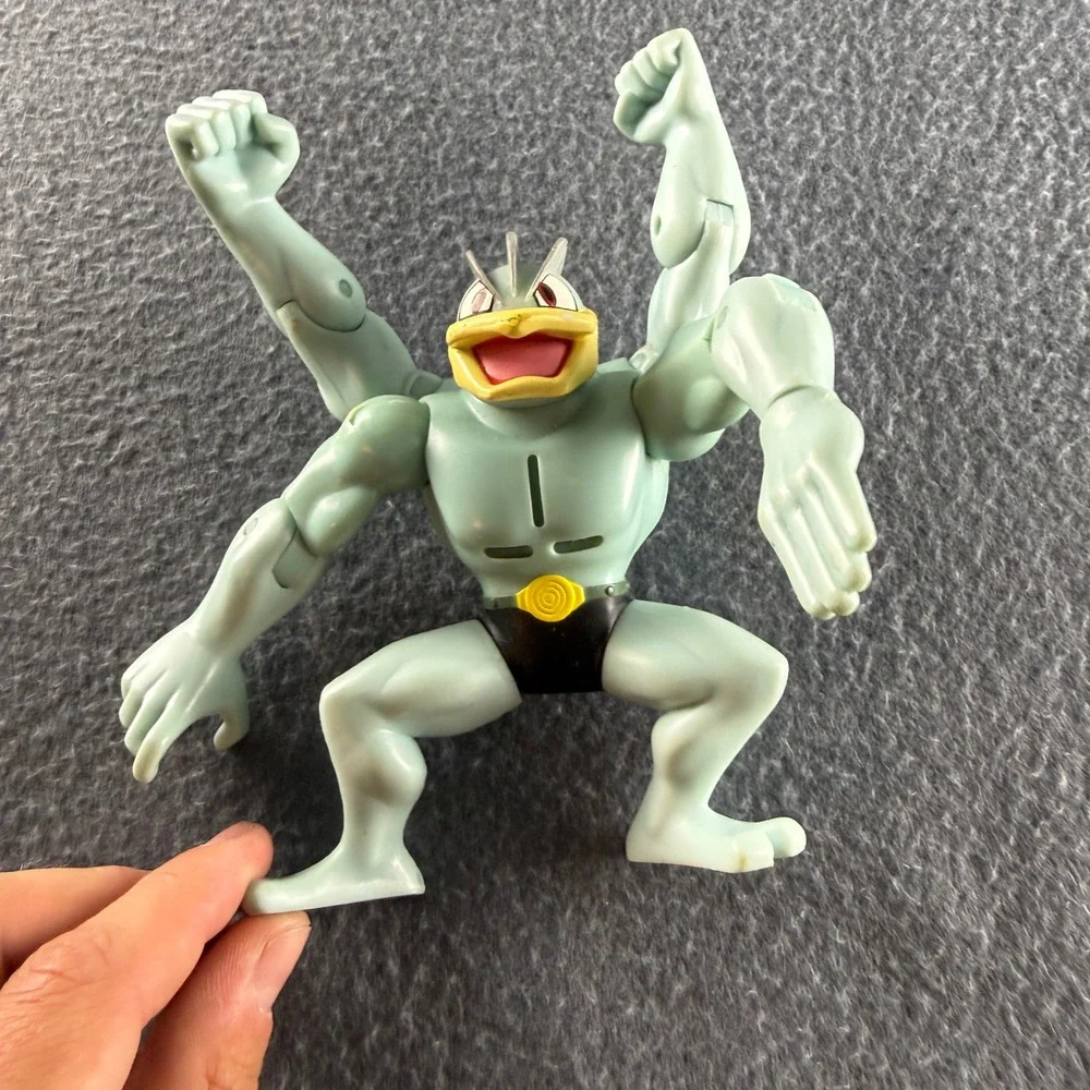 Jakks Pacific Pokemon Action Figure Kids OS Teal Machamp 2007 Nintendo Toy